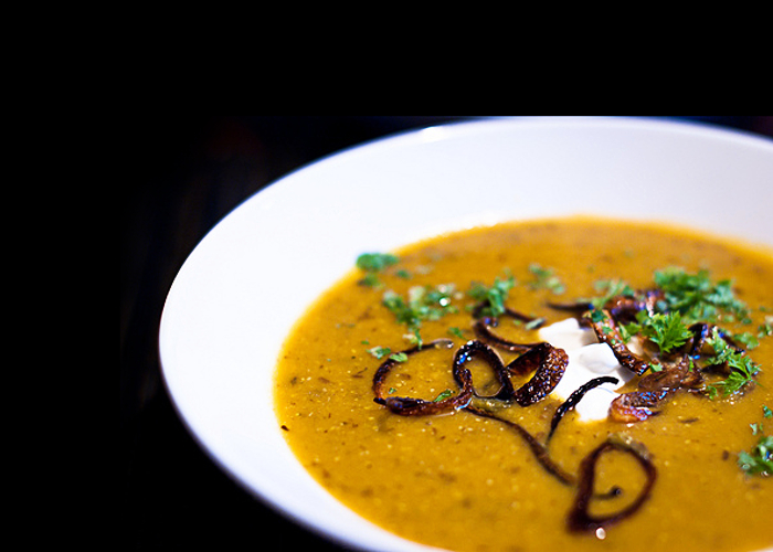 sopa de lentejas con especias