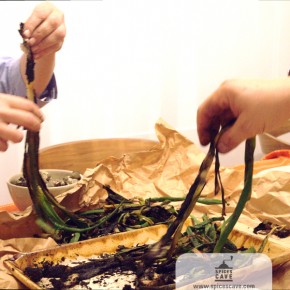 Comer calçots